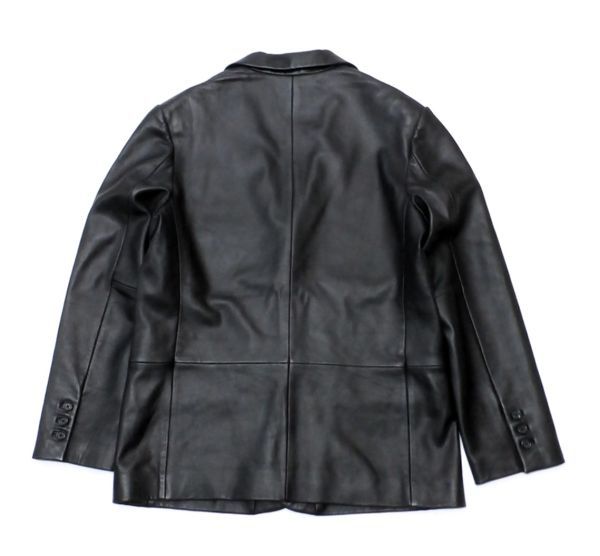 国内正規品 美品 SUPREME 19SS LEATHER BLAZER シュプリーム レザーブレザー テーラードジャケット jacket 黒 ブラック M JZ-18_画像3