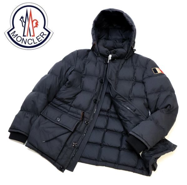 国内正規品 MONCLER MONTSERRAT トリコロール 国旗ワッペンロゴ コットン ダウンジャケット モンクレール ダウンパーカー DOWN JACKET M-8_画像1