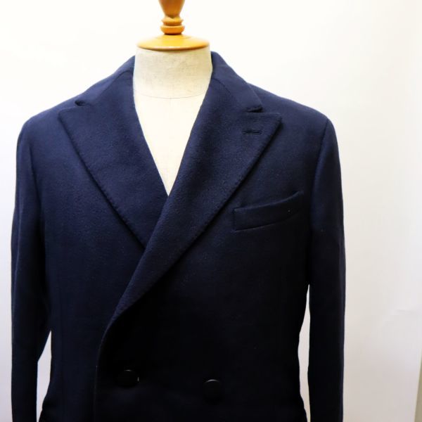 極上 BERLUTI キャメル100％×ムートン チェスターコート ベルルッティ WOOL COAT ステンカラー オーバーコート ラクダ毛 ネイJ-43_画像6