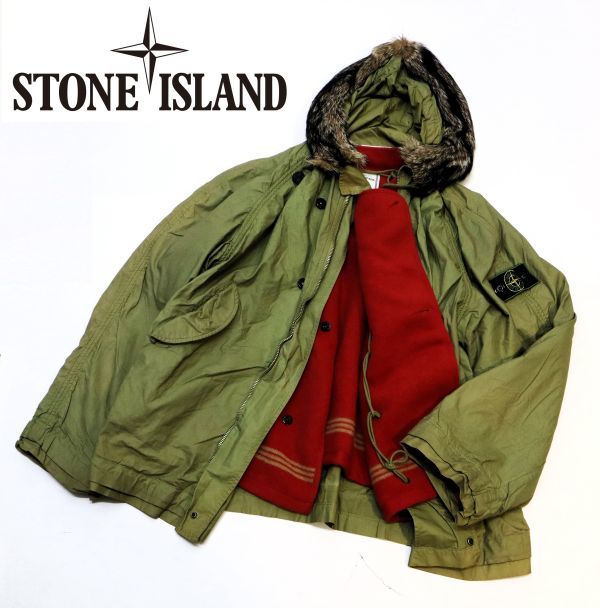 ARCHIVE 初期 80S STONE ISLAND ICE JACKET N-3B TYPE タグ ヴィンテージ ストーンアイランド ライナー付 ミリタリージャケットN-2B L J-15_画像1