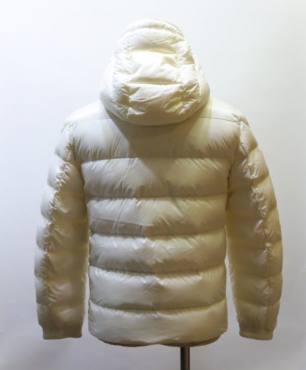 国内正規品 20AW MONCLER SASSIERE デカパッチロゴ フード ダウンジャケット モンクレール DOWN JACKET FOODIE ホワイト 0 J-6_画像8