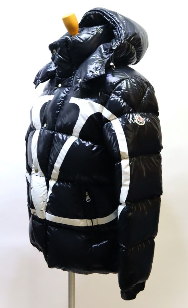 国内正規品 19AW VALENTINO×MONCLER V LOGO ダウンジャケット モンクレール×ヴァレンティノ ロゴ DOWN JACKET ブラック 46 S-44_画像7