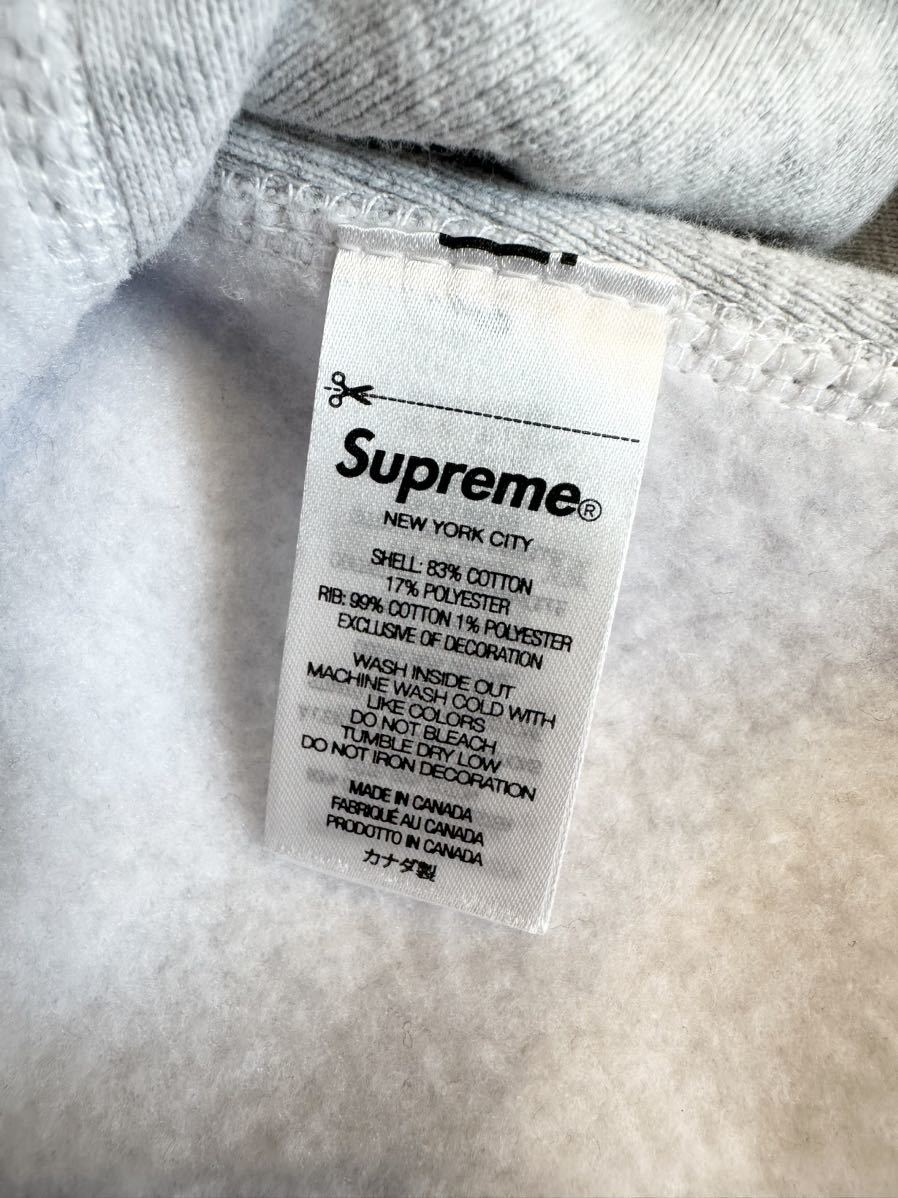 24時間以内発送 M SUPREME Box Logo Hooded Sweatshirt Ash Grey ボックスロゴ パーカー フーディ アッシュグレー シュプリーム _画像7