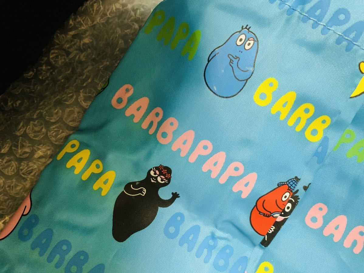 当時物 BARBAPAPA バーバピカリ　水色 エコバッグ　 ショッピングバッグ 2003年/キーホルダー 1998年 ママ ララ ベル リブ ブラボー モジャ_画像7