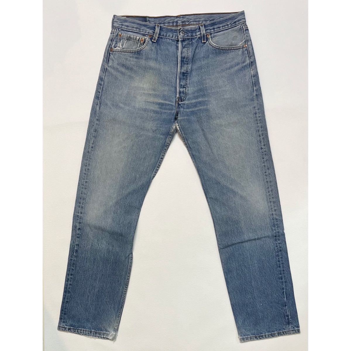 h108 90 年代 アメリカ 製 Levi's 501 W36 × L34 デニム パンツ USA リーバイス 90s vintage ビンテージ denim pants_画像1
