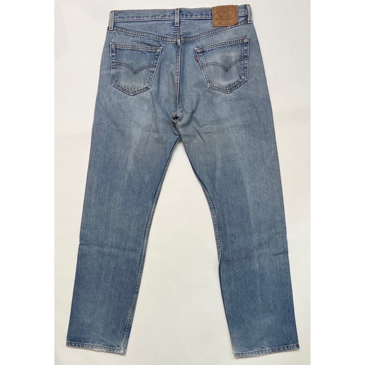 h108 90 年代 アメリカ 製 Levi's 501 W36 × L34 デニム パンツ USA リーバイス 90s vintage ビンテージ denim pants_画像2