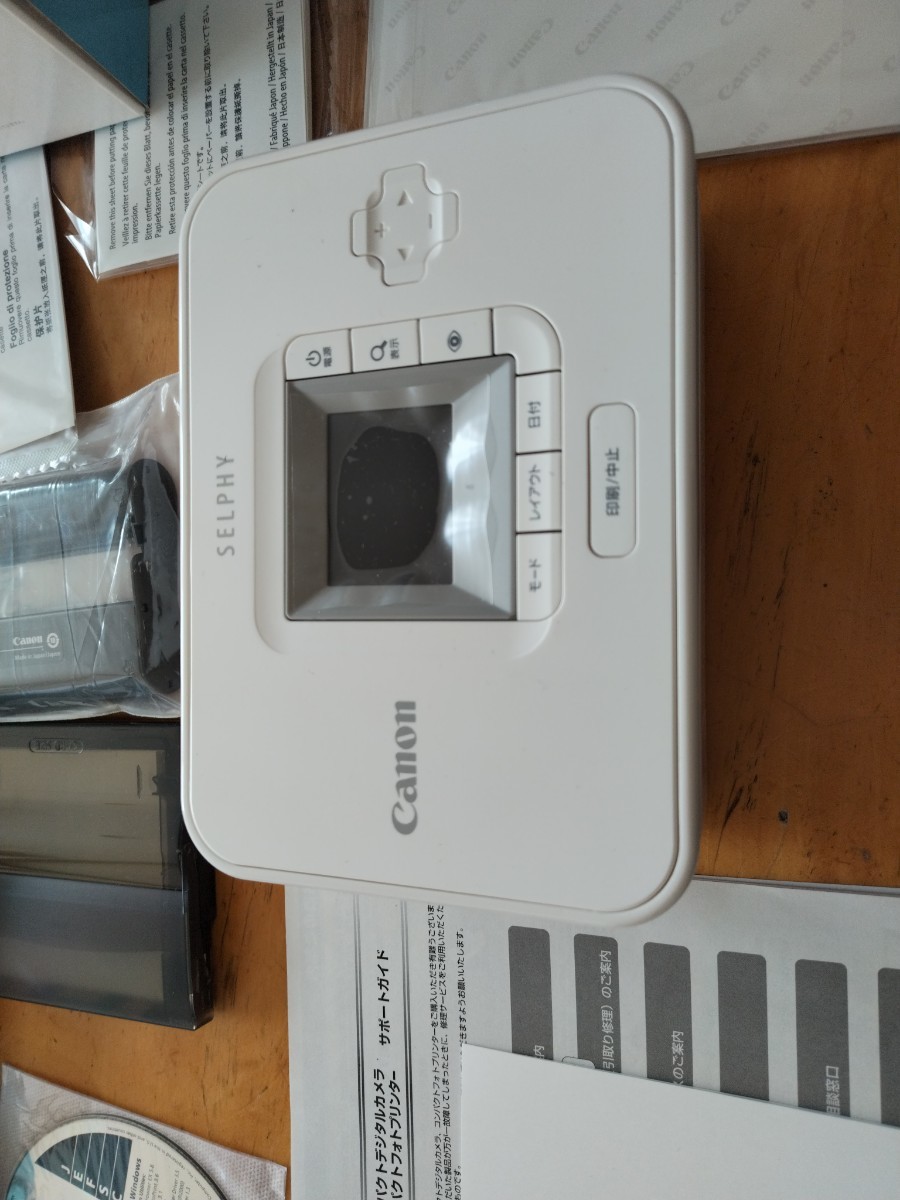 Canon コンパクトプリンター SELPHY CP740 PHOTO PRINTER コンパクト ホワイト キャノン_画像3