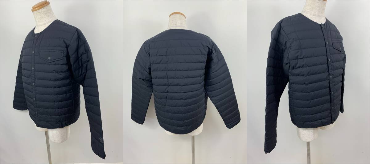 132-KM2580-100s THE NORTH FACE ND92262 WS Zepher Shell Cardigan ノースフェイス インナーダウン カーディガン ジャケット ブラック M_画像2