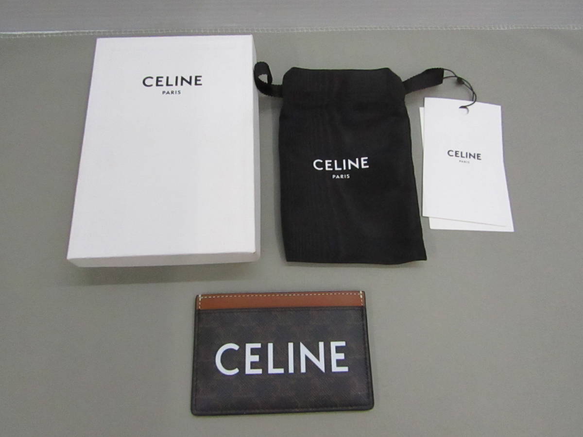 172-KP541-60: CELINE セリーヌ カードケース トリオンフキャンバス カードホルダー 箱あり
