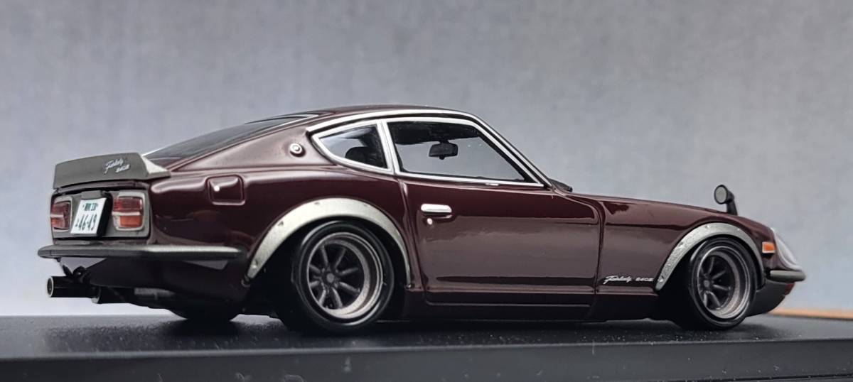 1/43 日産 フェアレディZ改 240ZG （S30）RSワタナベ ホイール アルミ製 深リム 国産名車プレミアムコレクション _画像5