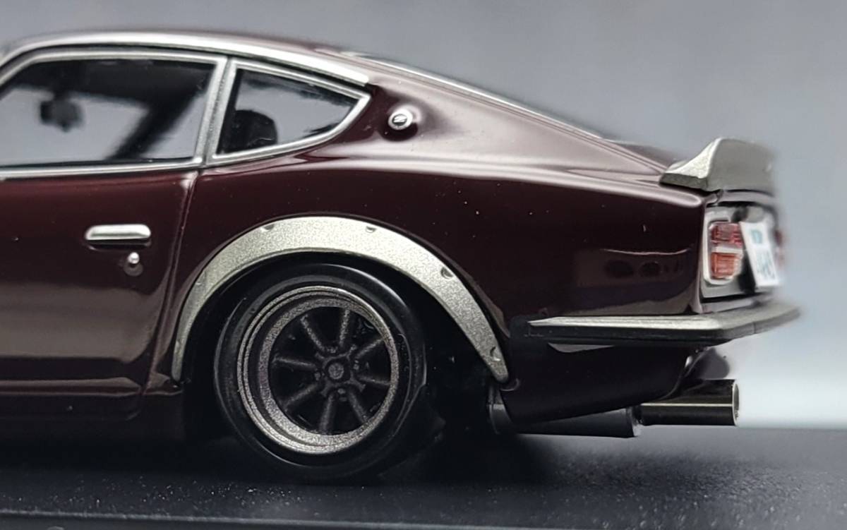 1/43 日産 フェアレディZ改 240ZG （S30）RSワタナベ ホイール アルミ製 深リム 国産名車プレミアムコレクション _画像9