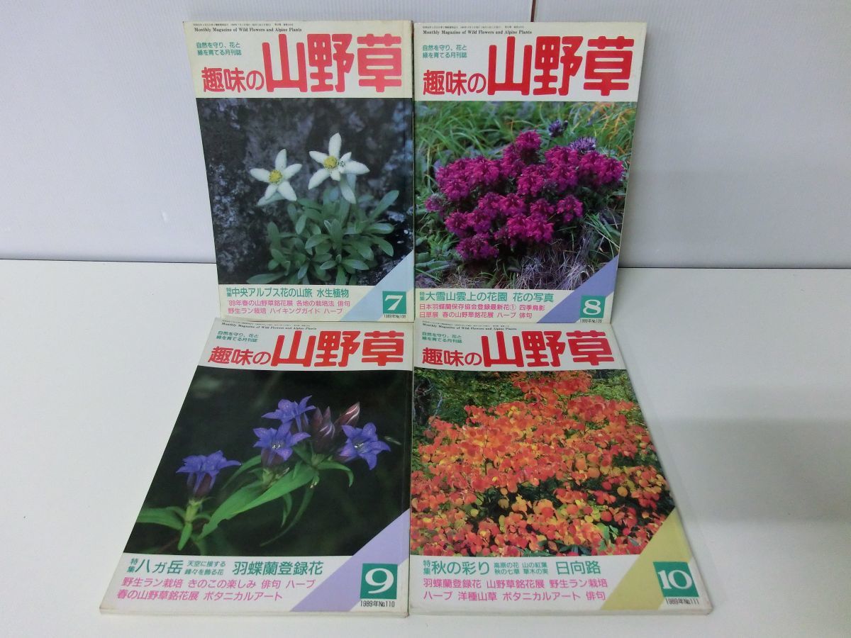 趣味の山野草 14冊セット 1989年7〜12月号 1990年1〜9月号（7月号なし）