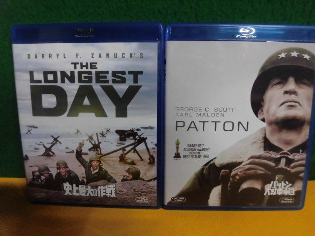 Blu-ray　史上最大の作戦　/パットン大戦車軍団　戦争映画2本セット_画像1