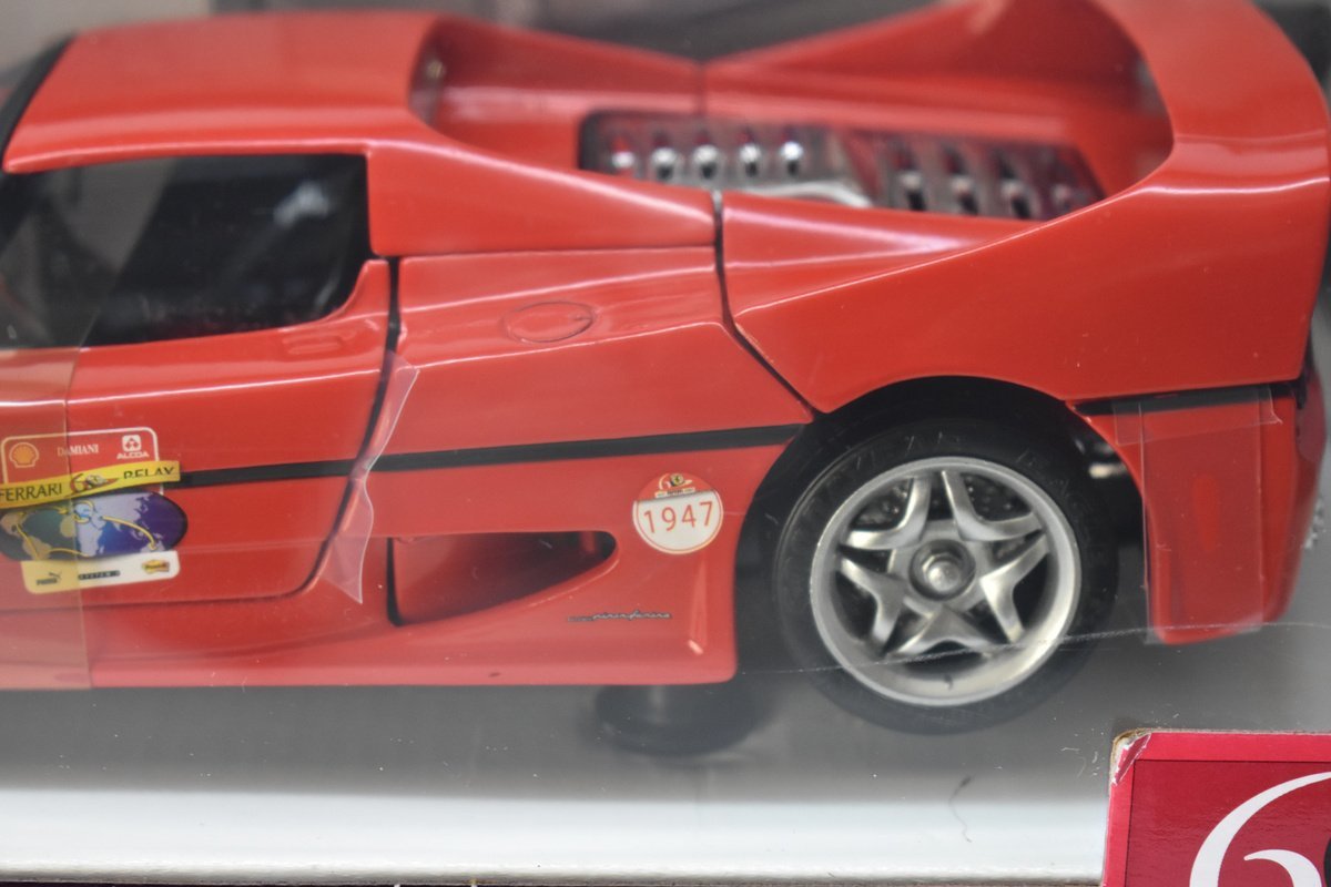未使用 HOTWHEELS 1/18 FERRARI F50 フェラーリ60周年記念モデル レッド[ホットウィール][Mattel][マテル社][当時物]H_画像4