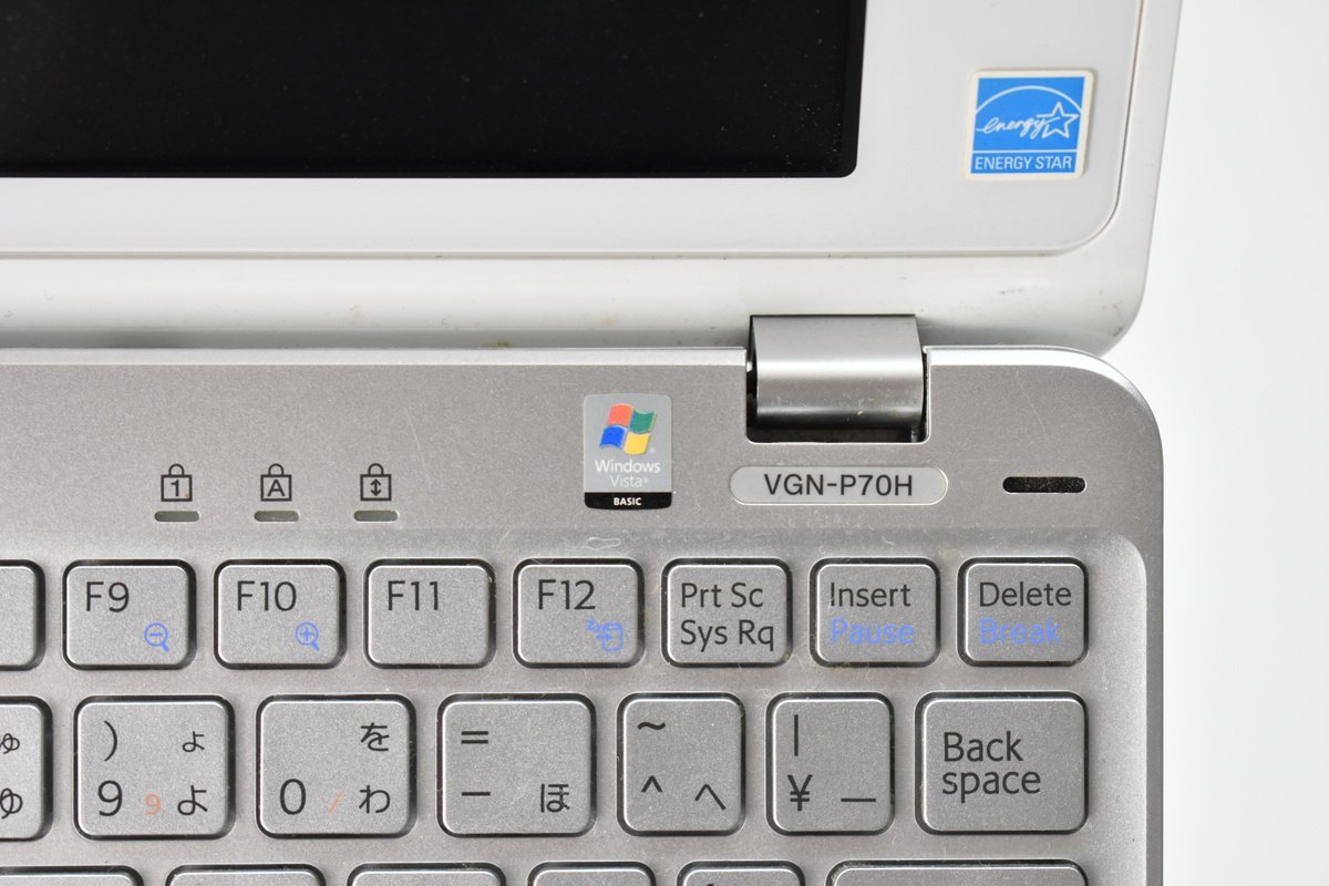 SONY VAIO Type P VGN-P70H 小型ノートPC [ソニー][バイオ][PCG-1P3N][Windows Vista][8型ウルトラワイド液晶][当時物]H_画像4