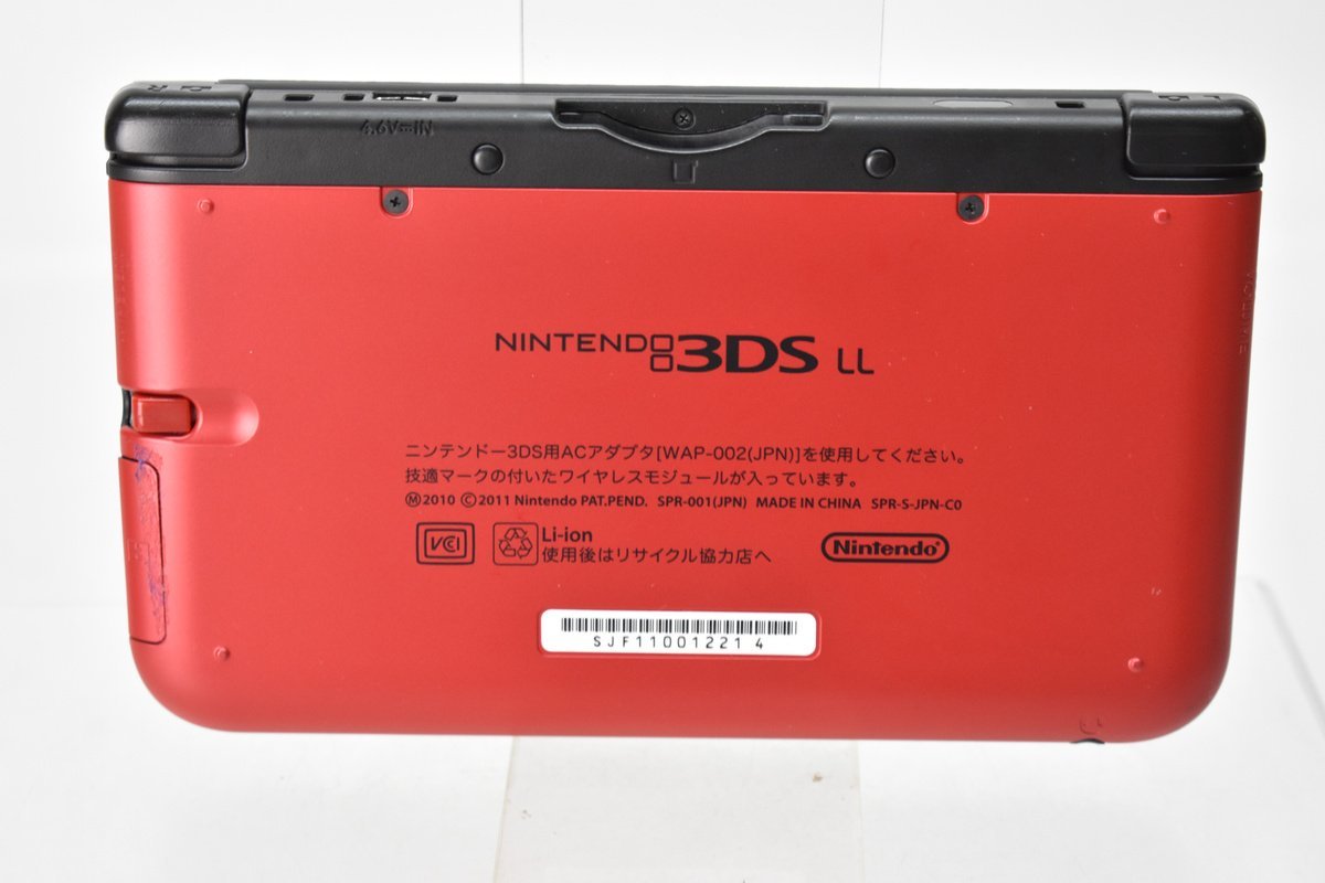 任天堂 SPR-001(JPN) ニンテンドー3DS LL レッド×ブラック ソフト読込OK [NINTENDO][本体][当時物]H_画像7