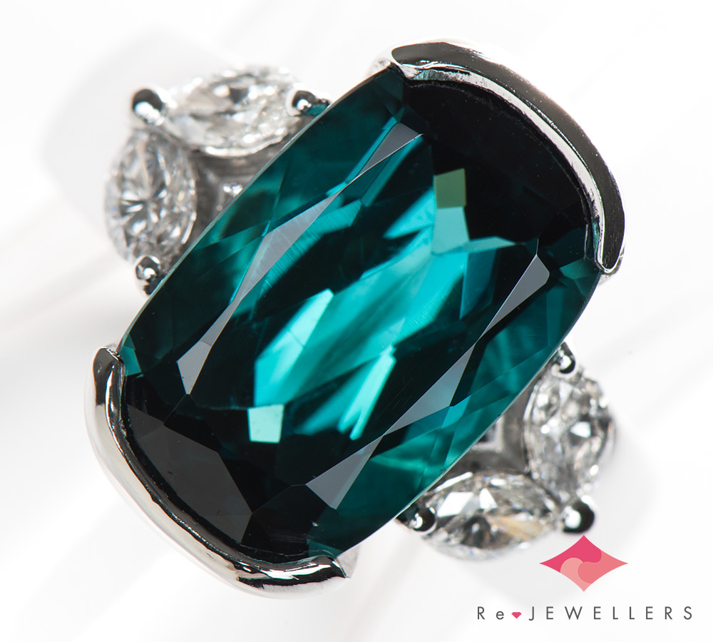 ★決算特価商品★ 56818円 計0.47ct ダイヤモンド インディゴトルマリン5.30ct トルマリン