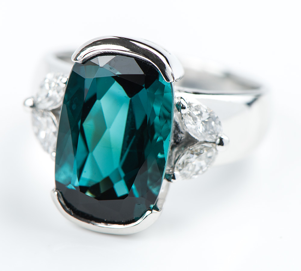 工場直売 56818円 計0.47ct ダイヤモンド インディゴトルマリン5.30ct トルマリン