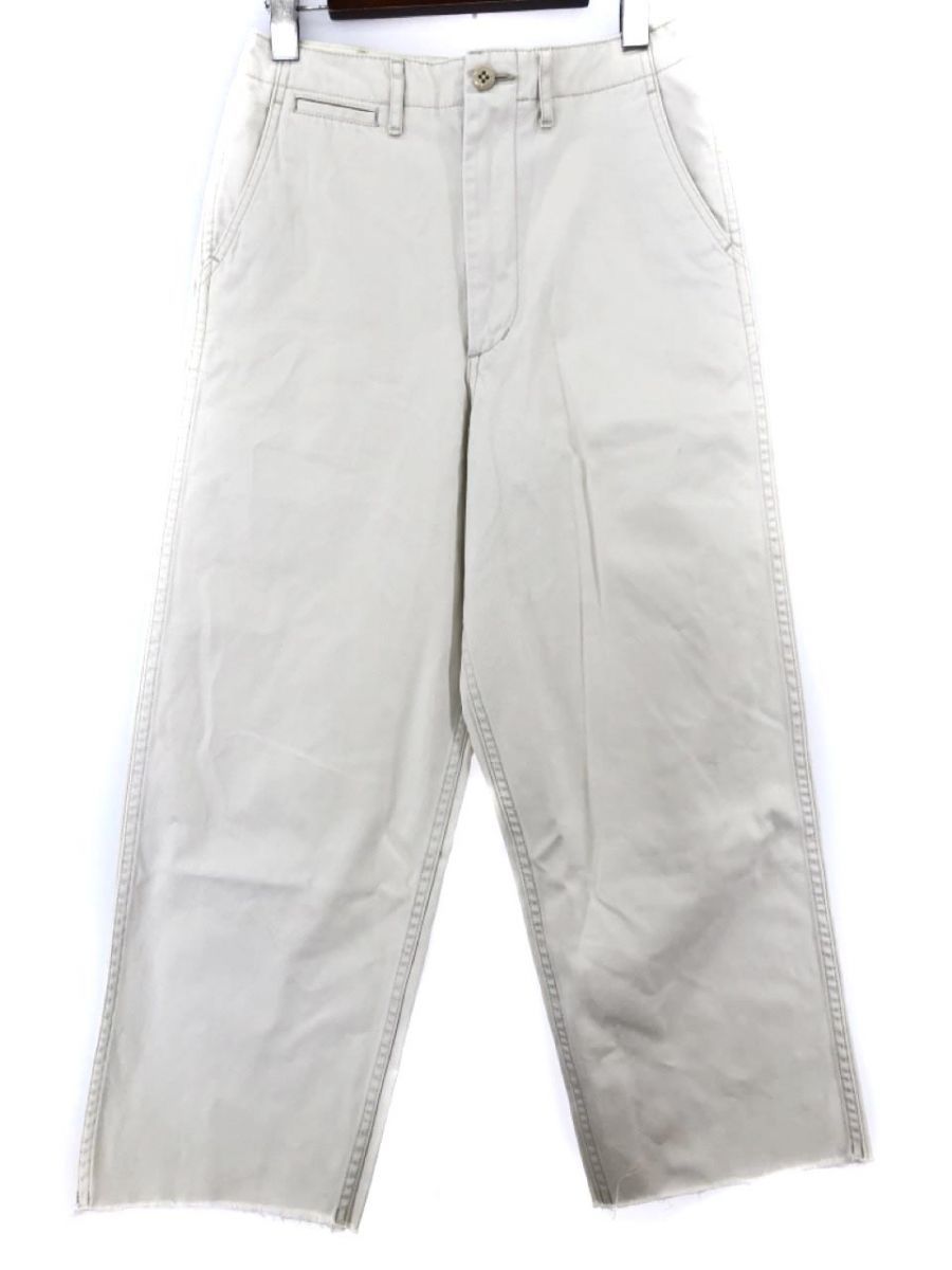 Shinzone シンゾーン カットオフ チノ パンツ size34/オフホワイト ■■ ☆ dkc7 レディース_画像1