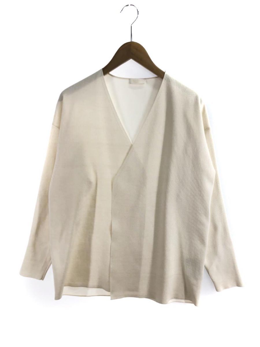 BALLSEY Ballsey Tomorrowland silk . unusual material switch shawl cardigan sizeS/ ivory ## * dla4 lady's 