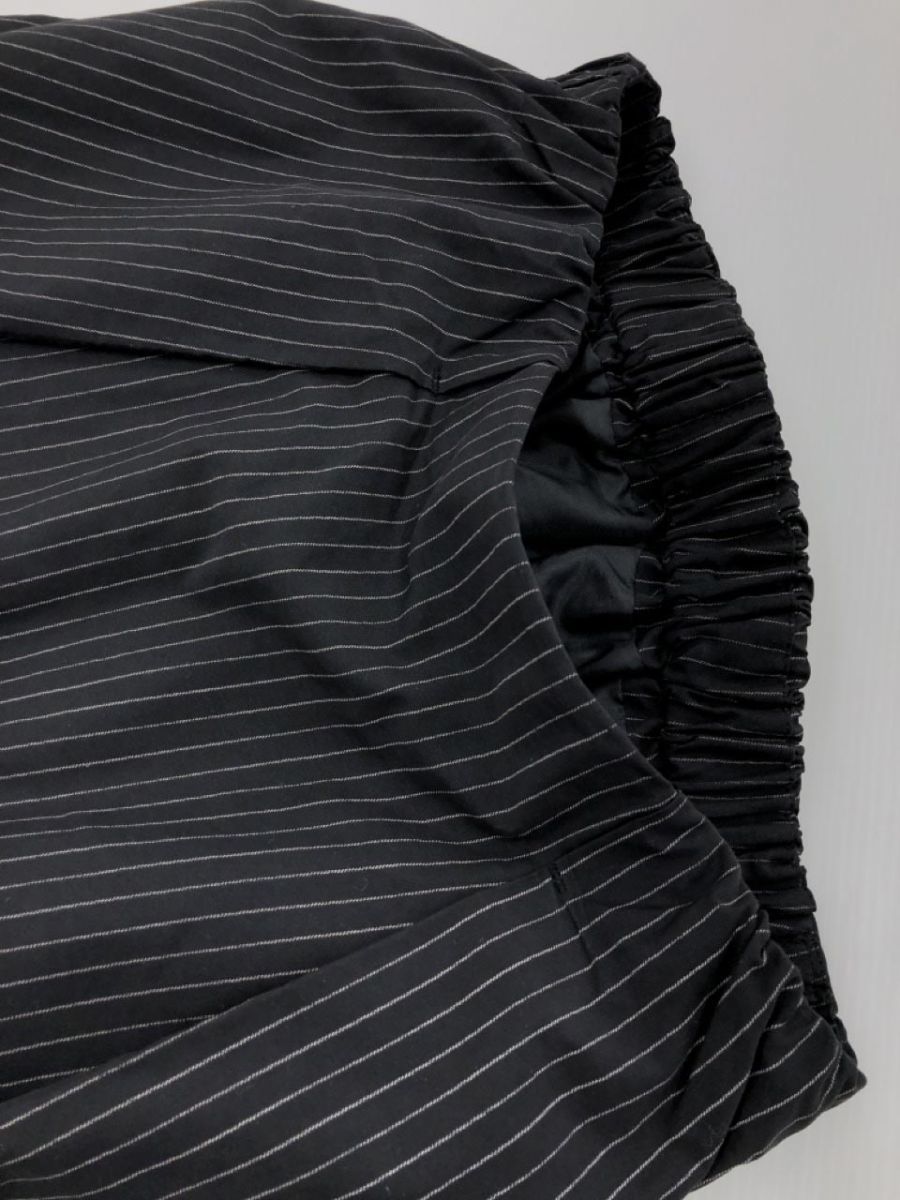 BLANCHEURLUXE ブランシュール ストライプ Aライン 台形 スカート size38/黒 ■■ ☆ dla4 レディース_画像4
