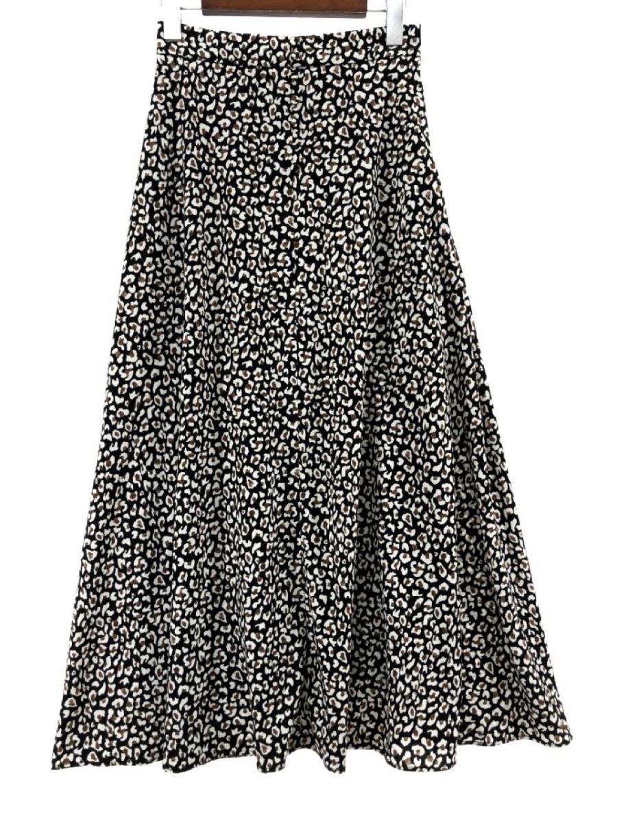 LOWRYS FARM Lowrys Farm total pattern long skirt sizeF/ black series ## * dlb1 lady's 
