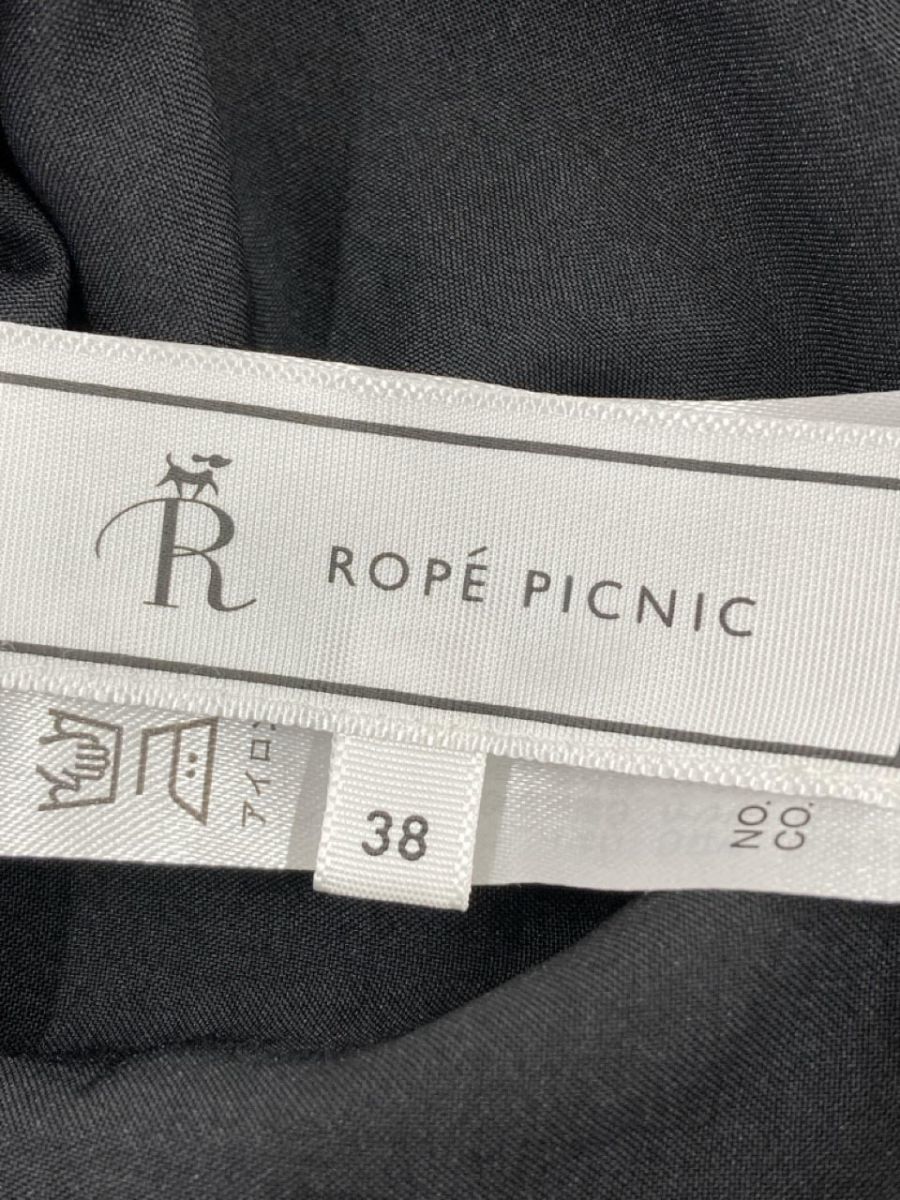 Rope Picnic ロペピクニック ビッグカラー ブラウス シャツ size38/黒 ■■ ☆ dlb8 レディース_画像4