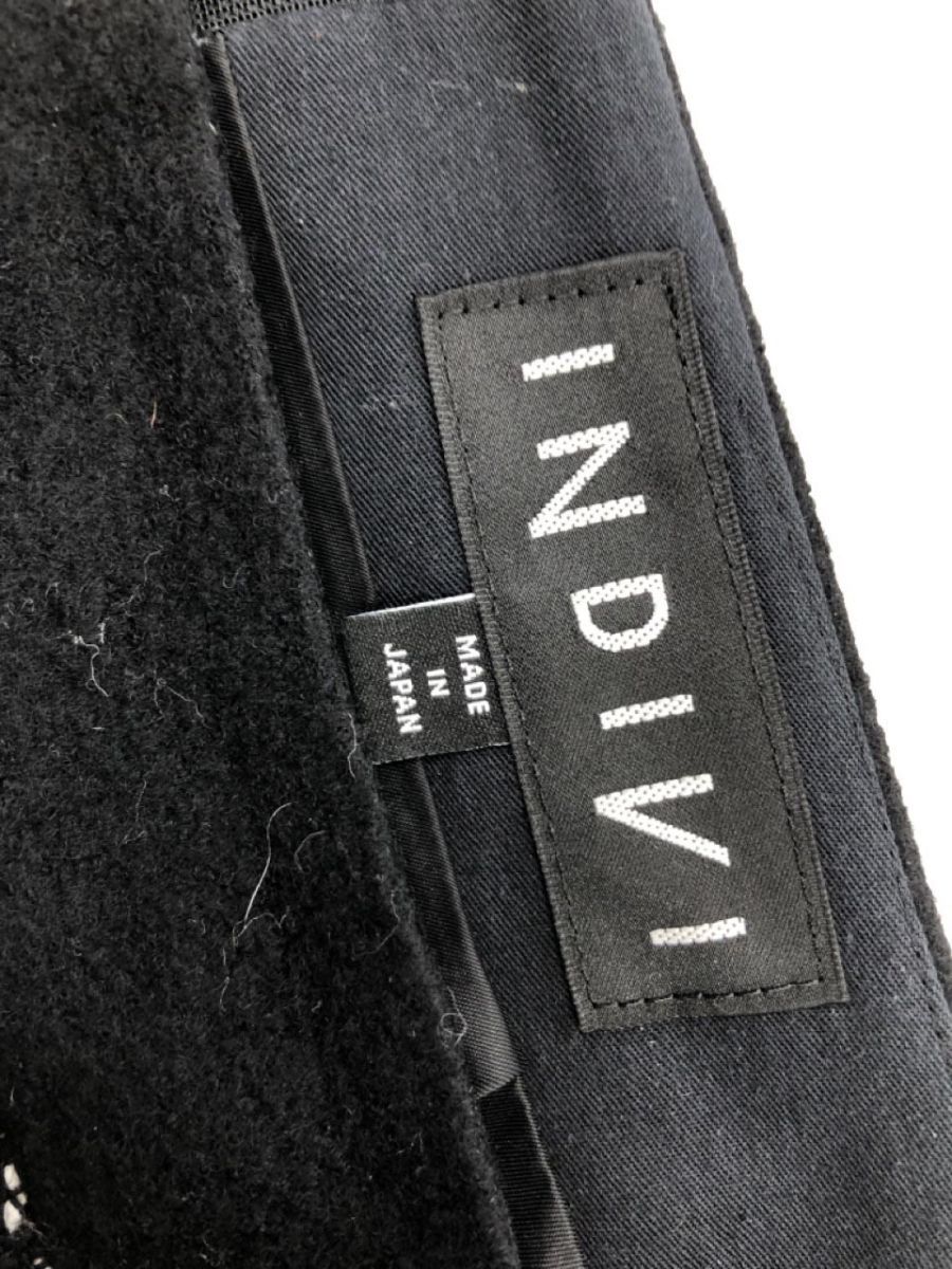 INDIVI インディヴィ ツイード タイト スカート size38/黒 ◇■ ☆ dlb8 レディース_画像5