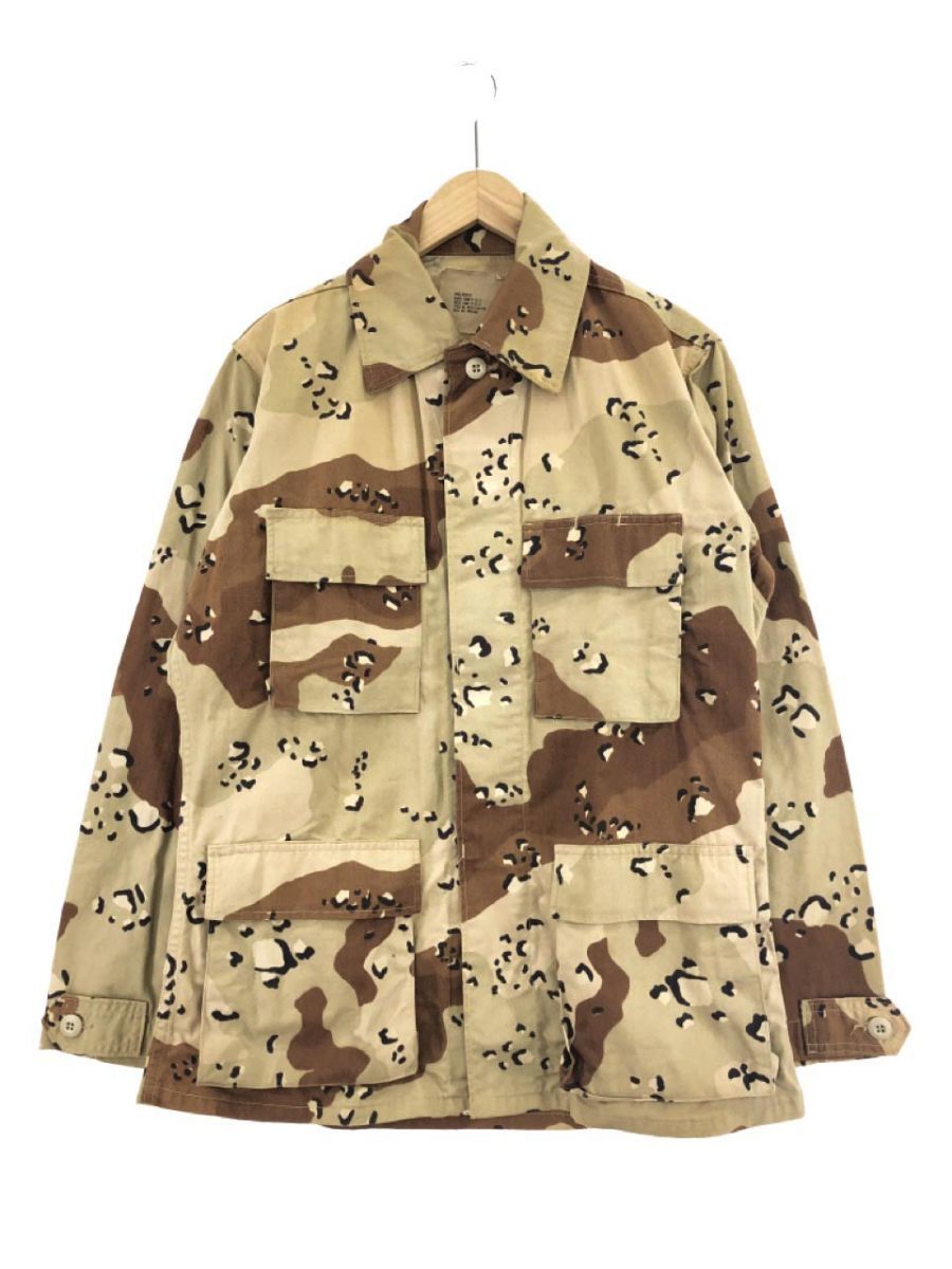 American Apparel アメリカンアパレル 8415-01-102-6762 U.S. ARMY カモフラージュ柄 ミリタリー ジャケット sizeS/ブラウン系 ◇■ dlb8_画像1