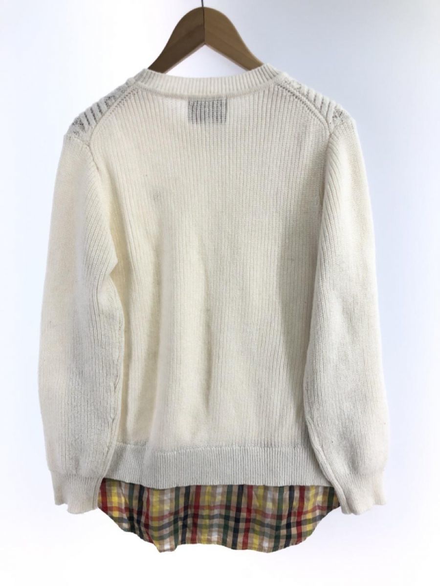 arnold palmer Arnold Palmer wool .do King knitted sweater size3/ white *# * dlb8 lady's 