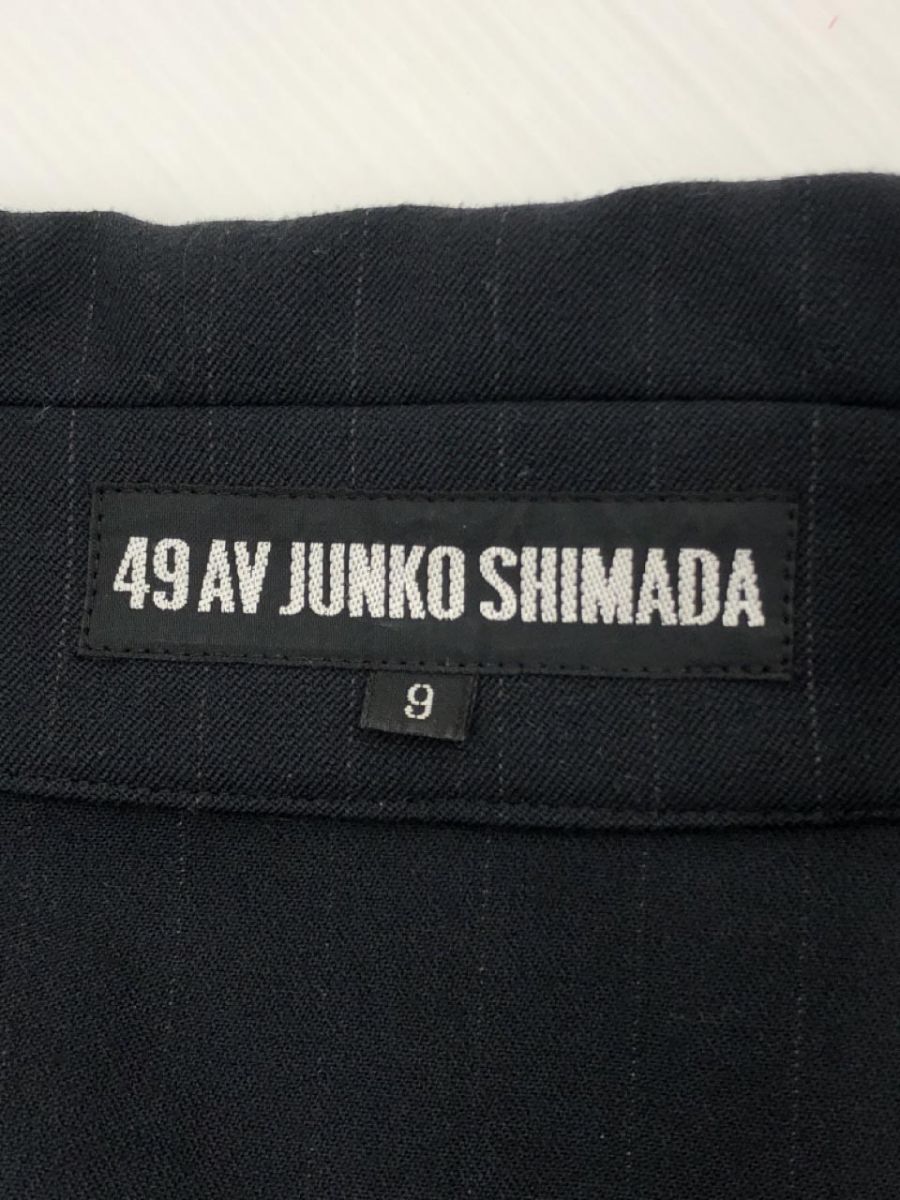 49AV JUNKO SHIMADA 49アベニュージュンコシマダ ストライプ テーラード ジャケット size9/濃紺 ◇■ ☆ dlc5 レディース_画像5