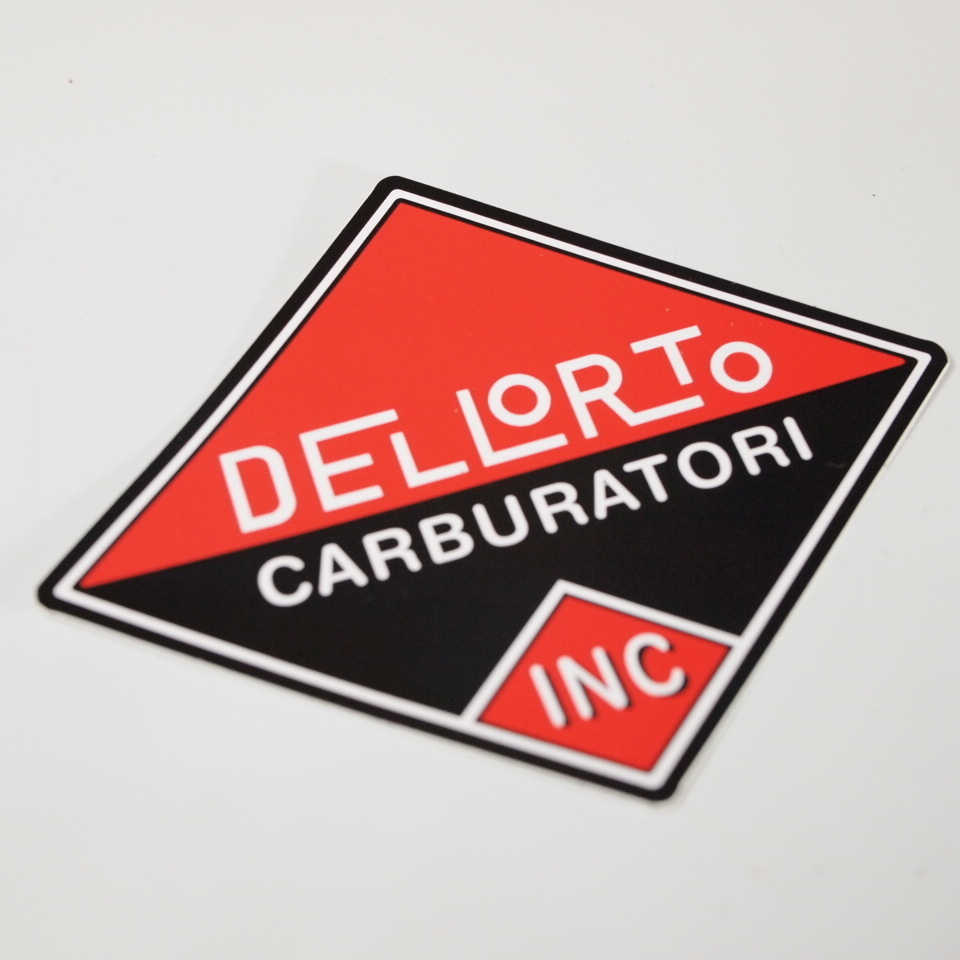 Sticker DELL'ORTO old logo デロルト オールドロゴステッカー dellorto VESPA ベスパ Lambretta ランブレッタ_画像2