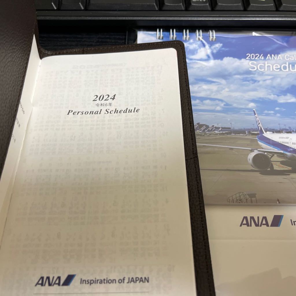 ANA 卓上カレンダー 飛行機 全日空 手帳　2024 セット_画像2