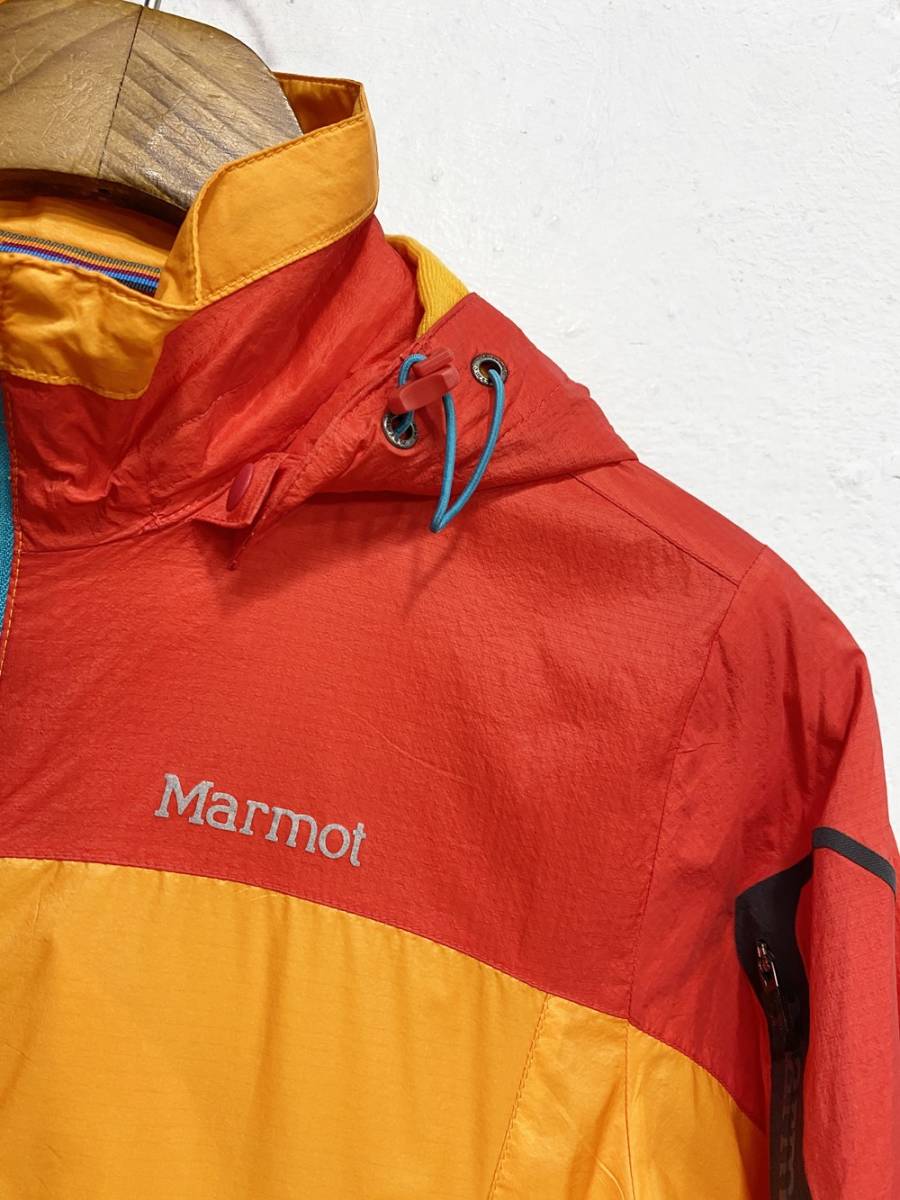 (T1238 ) MARMOT WINDBREAKER JACKET ウィンドブレーカー ジャケット レディース M サイズ 正規品_画像2