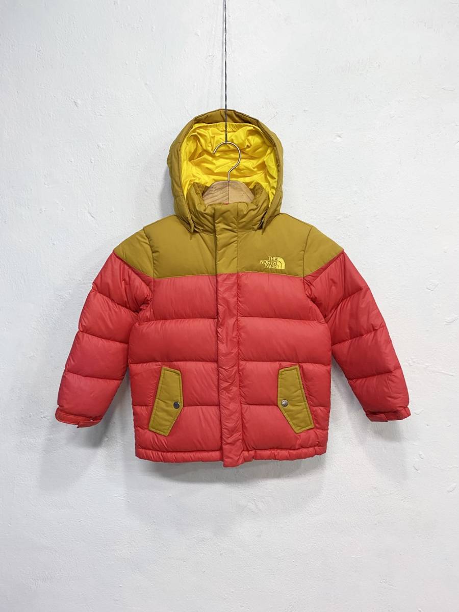 (T1518 ) THE NORTH FACE ノースフェイス ダウンジャケット BOYS 110 サイズ 正規品_画像1