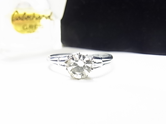 立爪のキュービックジルコニアが輝く　ダイヤモンド調で美しいデザイン　サイズ13号　リング　指輪_画像1