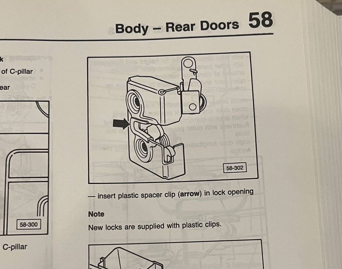 VW 純正 T3 ヴァナゴン ロック ドアロック 252843603A フォルクスワーゲン カラベル T-3_画像4