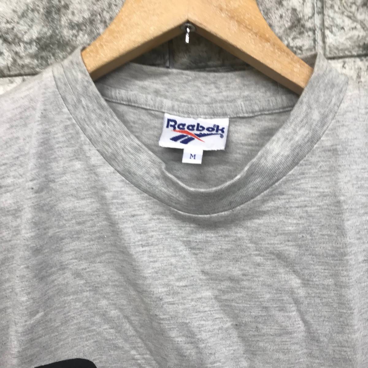 リーボック ビッグロゴ 半袖Tシャツ グレー Mサイズ