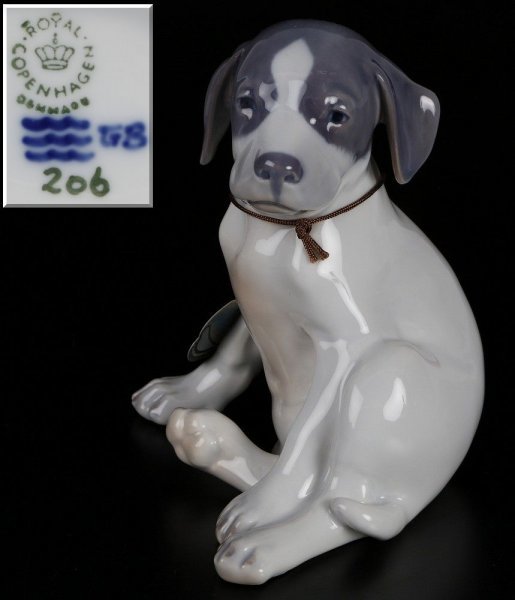 ■ROYAL COPENHAGEN フィギュリン YEAR FIGURINE 1996 Terrier■_画像1