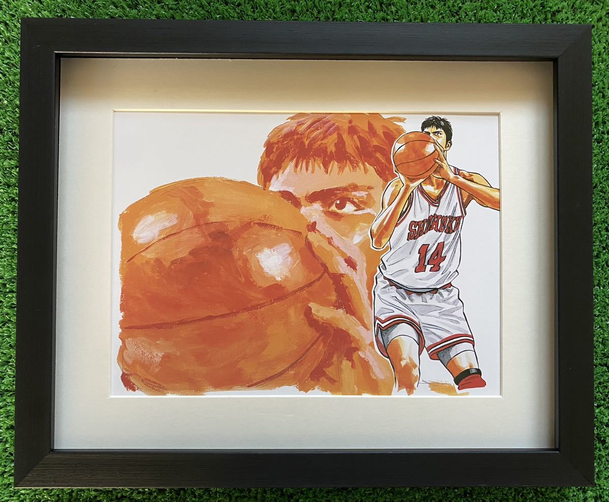 額装品】スラムダンク SLAM DUNK 三井寿 井上雄彦 イラスト 検)セル画