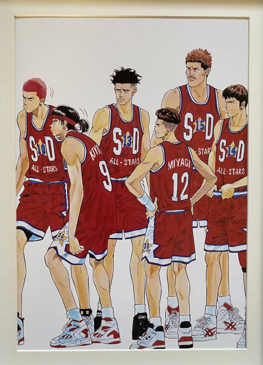 額装品】スラムダンク SLAM DUNK 海外版イラスト 井上雄彦 J 検 額装品】スラムダンク SLAM DUNK 海外版イラスト 井上雄彦 J 検