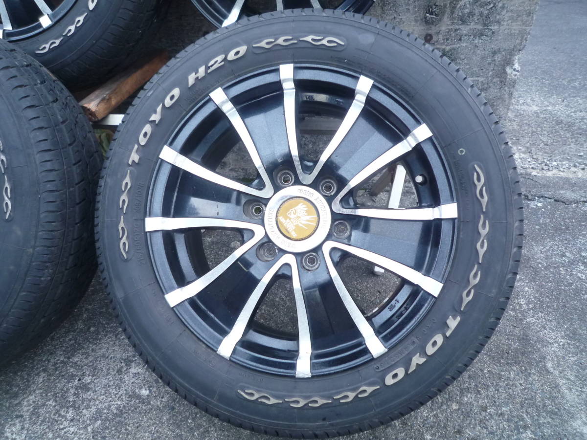 200系ハイエース ＮＶキャラバン WEDS・7Jホイール4本（タイヤ付3本・TOYOタイヤH20/215/70R17）中古 格安で_画像4