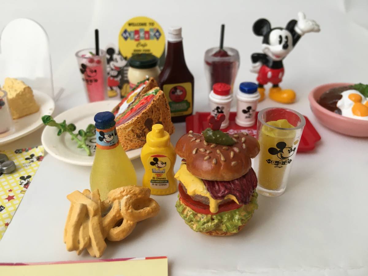 リーメント ディズニー ベーカリー ミッキーマウス50'sCafe ロコモコ ハンバーガー ホットサンド等 5種類色々まとめて_画像9