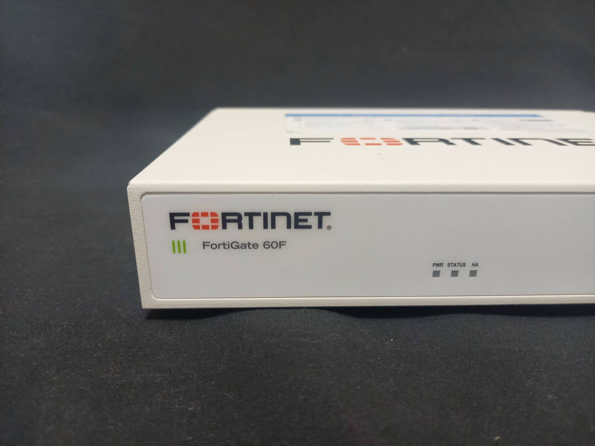 【R05UTM176】FORTINET/UTM FG-60F ライセンス：2026/5/30　初期化済/FortiGate-60F　FW:6.0.17　補償付き】_画像2