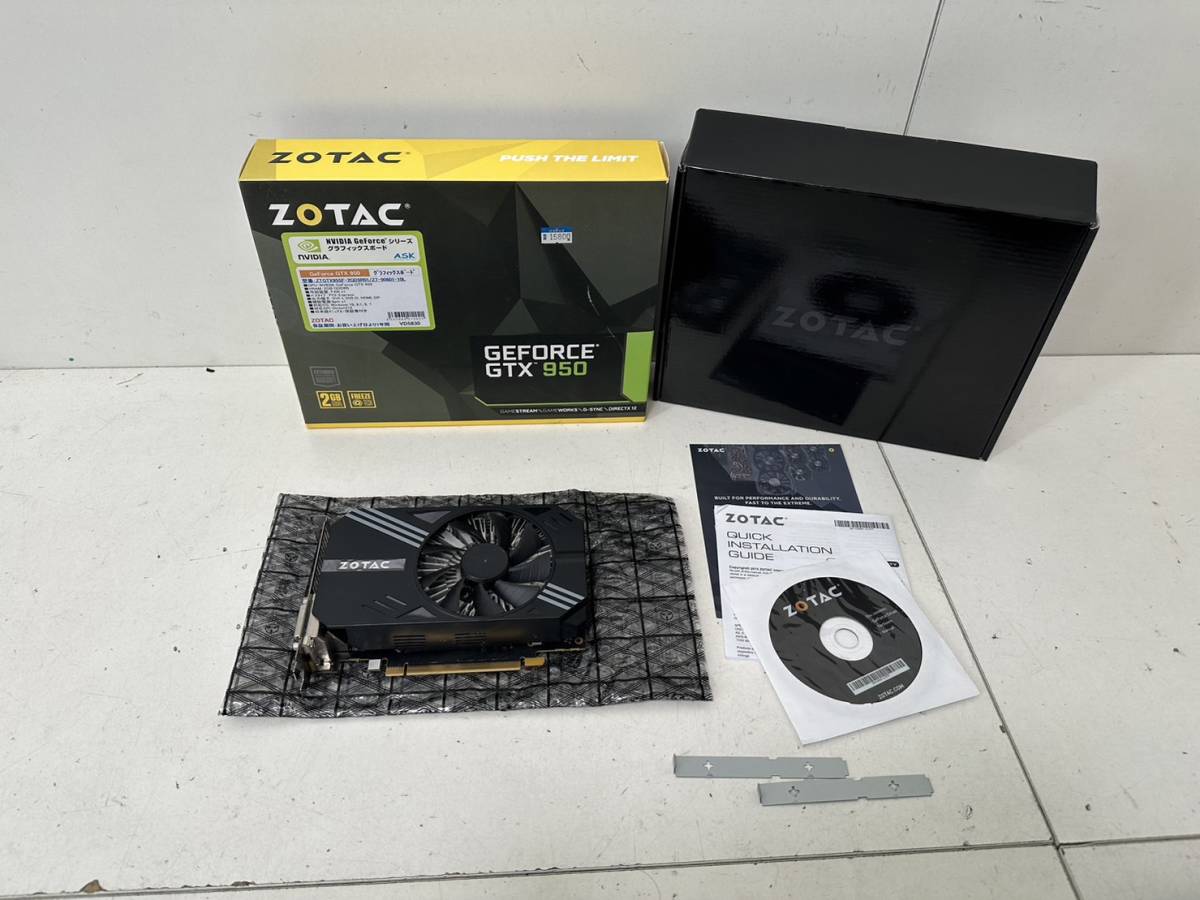 【グラフィックボード ZOTAC GTX 950 2GB 128Bit GDDR5 本体】_画像1