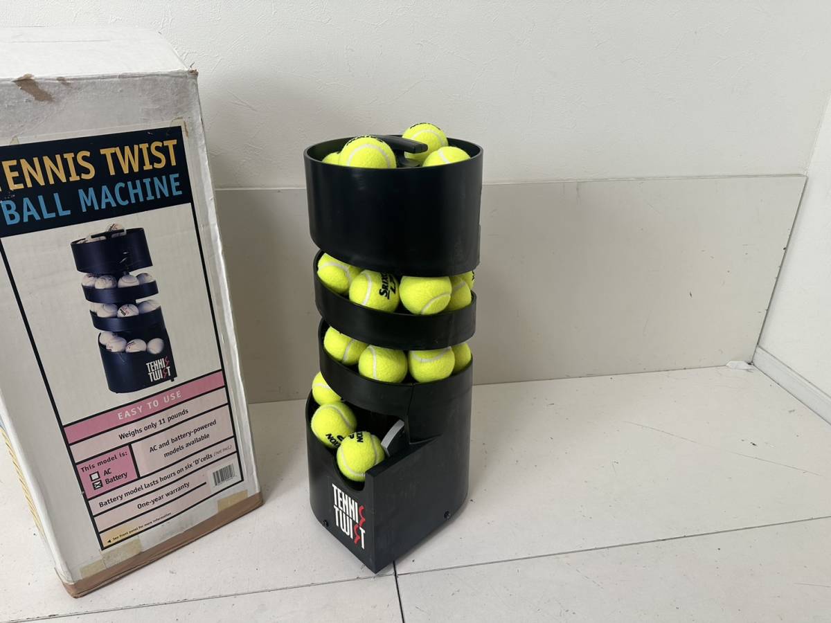 【テニスツイスト テニスツイスト トスマシン 硬式テニスボールローダー 練習器具 TENNIS TWIST BALL MACHINE 本体 ボール SRIXON LP 30個_画像3