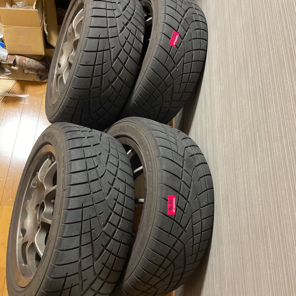 エンケイスポーツ esターマック? 15インチ 6.5j pcd114.3 オフセット+45 R1R 195/50R15 カプチーノに使用_画像5