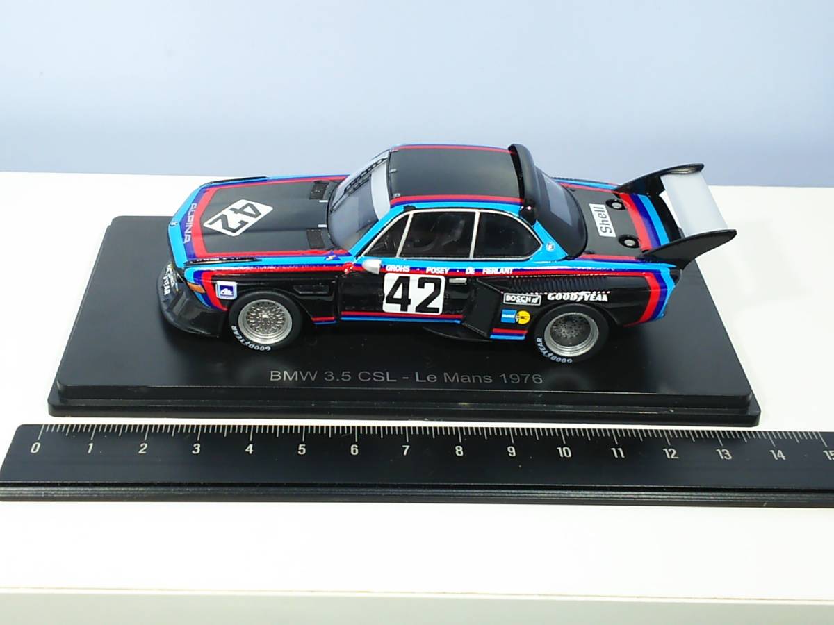少し難有り BMW 3.5 CSL-Le Mans 1976 #42 第13号 ルマン24時間レース カーコレクション Hachette/Spark 送料410円 同梱歓迎 匿名配送_画像3