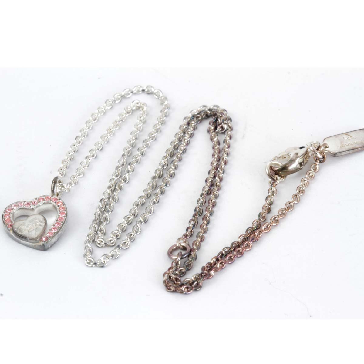 『 б/у 』   серебристый 925/ металлический   COACH ... COACH/...  сердце  NC 3 штуки / браслет   комплект    ожерелье 