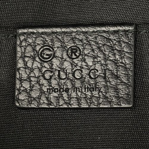 中美品 GUCCI グッチ GG柄 ウエストバッグ ボディバッグ ナイロンバッグ ブラック ナイロン レディース メンズ ファッション 449182 USED_画像6